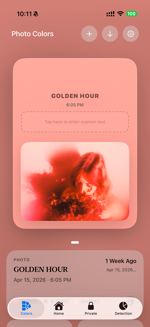 Photo colors red variant